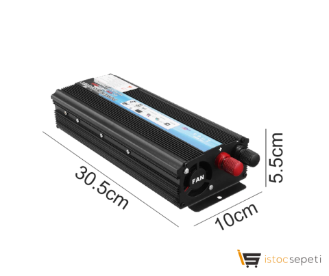İnvertör Dönüştürücü 12 V 220 V 5000 Watt  Güç Araç ve Güneş Paneli