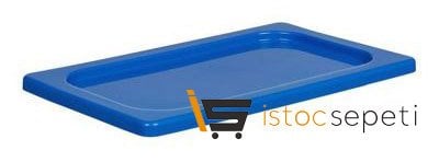 Kilitli Dikdörtgen Gastronomi Kapağı GN 1/4 Mavi
