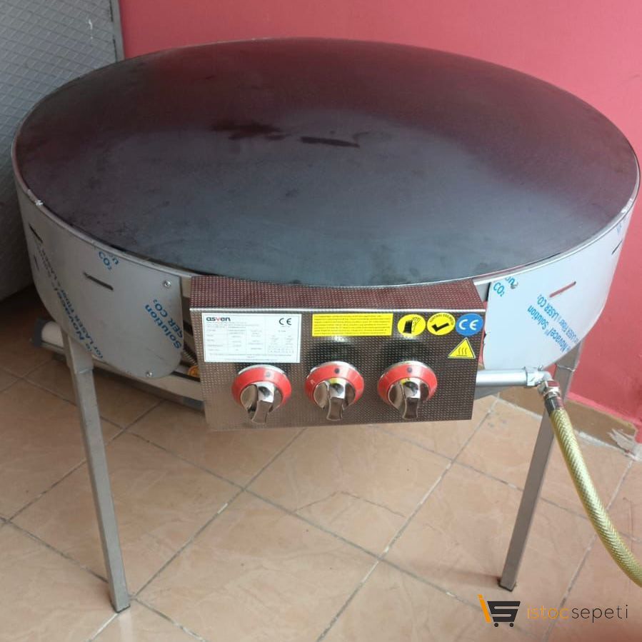 Yufka Sacları 90 cm Doğalgazlı Büyük Ayaklı Sanayi Tip