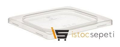 Kilitli Kare Gastronomi Kapağı GN 1/6 Şeffaf
