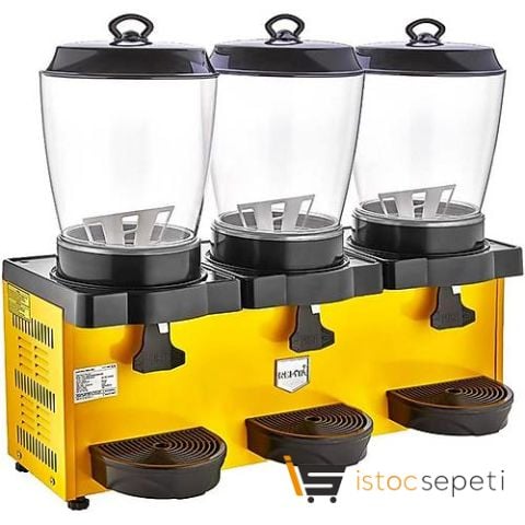 Remta Royal Mini Üçlü Şerbet ve Ayran Soğutucu 11+11+11 lt - ST38