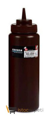 Geniş Kapaklı Şişe 950 ml Kahverengi