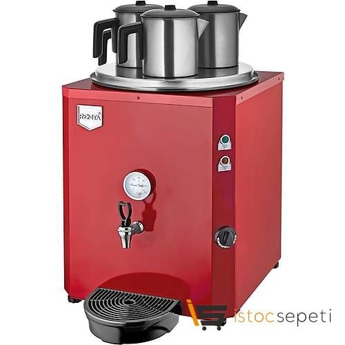Remta 3 Demlikli 40 lt Jumbo Çay Makinesi Şamandıralı