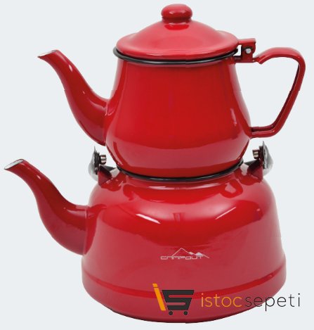 Campout Emaye Çaydanlık Set Mavi̇