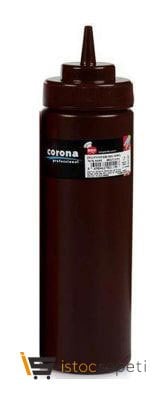 Geniş Kapaklı Şişe 700 ml Kahverengi