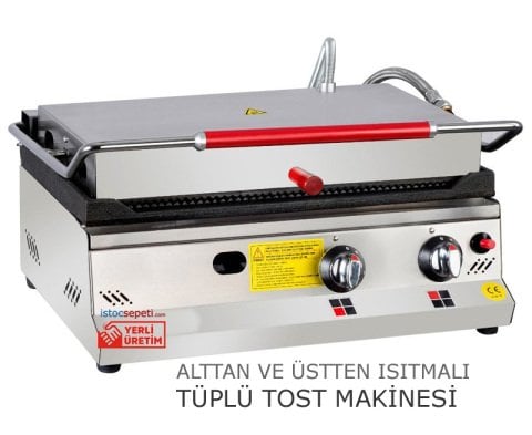 Tüplü Tost Makinesi 20 Dilim Alt Üstü Yanmalı Büyük Tostlar