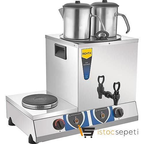 Remta 17 lt Çift Demlikli Elektrikli Kahveci Çay Ocağı - (Demlikler Dahil) - GT02