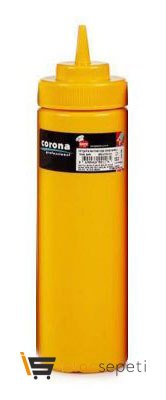 Geniş Kapaklı Hardal Şişesi 700 ml Sarı