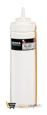 Geniş Kapaklı Mayonez Şişesi 700 ml Beyaz