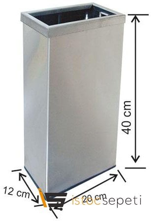 Arı Metal 1229 Duvar Tipi Çöp Kovası Çemberli 21 lt