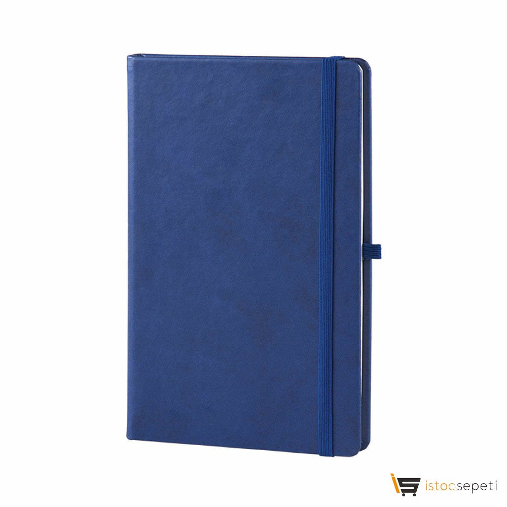 Lacivert Termo Deri̇ Defter Ebat: 13 x 21 cm / 224 Sayfa (IVORY KAĞIT) Promosyon