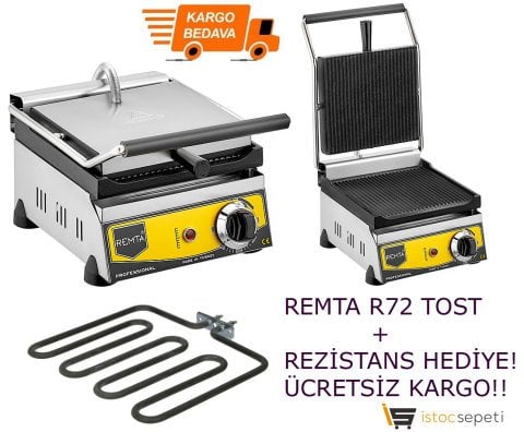 Remta 8 Dilim Tost Makinesi Remta R72 Elektrikli + Rezistans Hediye!