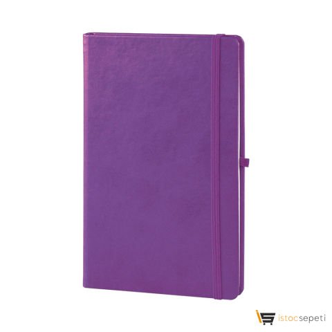Mor Termo Deri̇ Defter Ebat: 13 x 21 cm / 224 Sayfa (IVORY KAĞIT) Promosyon