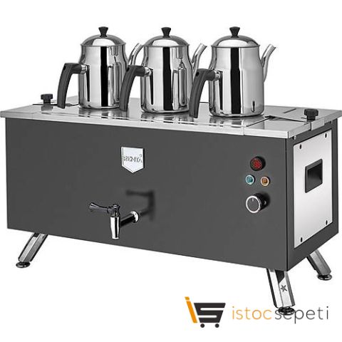 Remta Çift Cidarlı 3 Demlikli Elektrikli Kahveci Ocağı 31 lt - EP03(L)