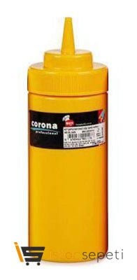 Geniş Kapaklı Hardal Şişesi 450 ml Sarı