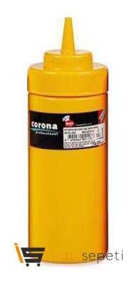 Geniş Kapaklı Hardal Şişesi 450 ml Sarı
