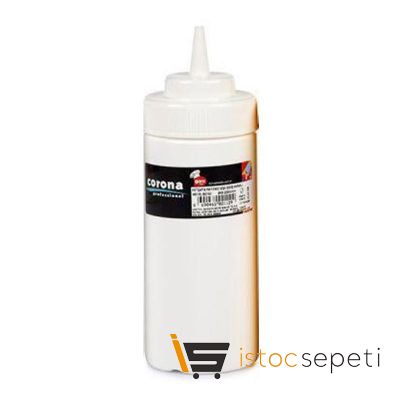 Geniş Kapaklı Mayonez Şişesi 450 ml Beyaz