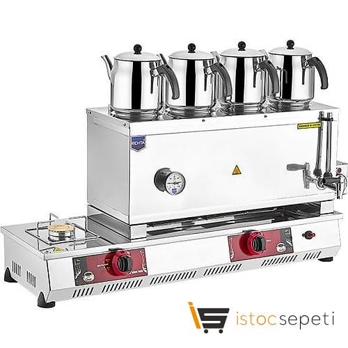 Remta 85 Model 4 Demlikli Gazlı (CE) + Elektrikli Çay Ocağı 58 lt - N14(E)