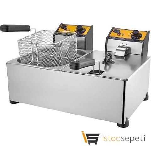 Remta 5+5 Lt Fritöz Çifti Elektrikli R93 Sanayi Tipi