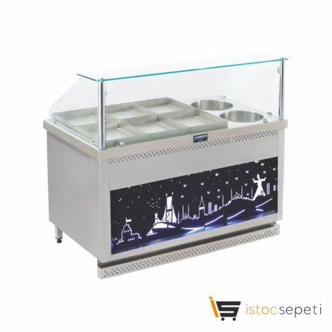 Görkem 6+4 Tüplü Kuru Yemek Tezgahı (Tepsili)