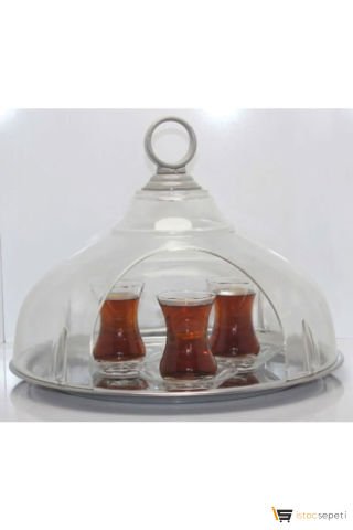 Askılı Kapalı Çay Taşıma Tepsisi