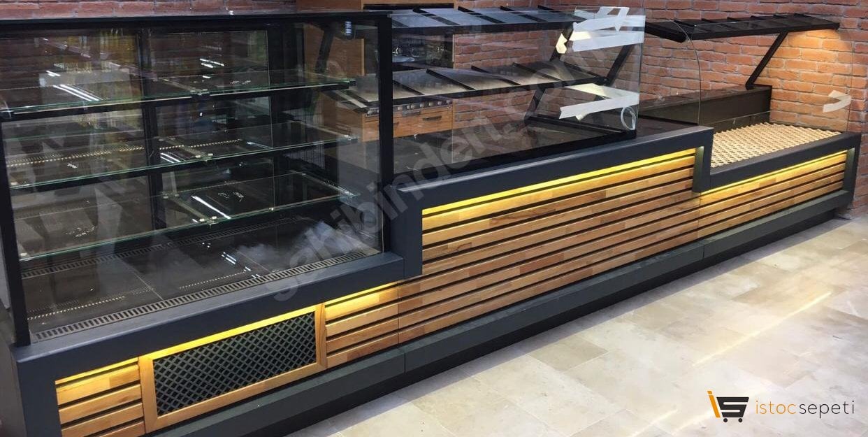 Kuru Pasta Tezgahı VE Pasta Dolabı VE Ekmeklik Seti