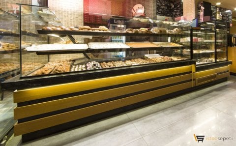 Kuru Pasta Tezgahı VE Pasta Dolabı Seti