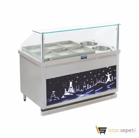 Görkem 12+4 Doğalgazlı Kuru Yemek Tezgahı (Tepsili)