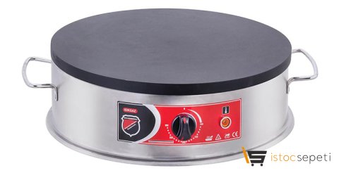 SilverInox Krep Makinesi 40 cm Elektrikli Inox