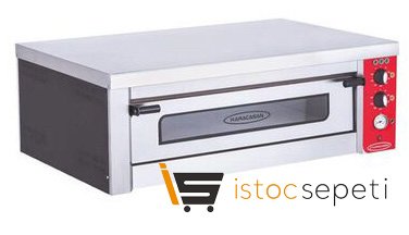 Karacasan Pizza Fırını Tek Katlı 6 Adet 30 cm Elektrikli