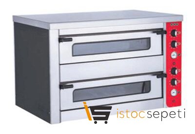Karacasan Pizza Fırını Çift Katlı 12 Adet Elektrikli