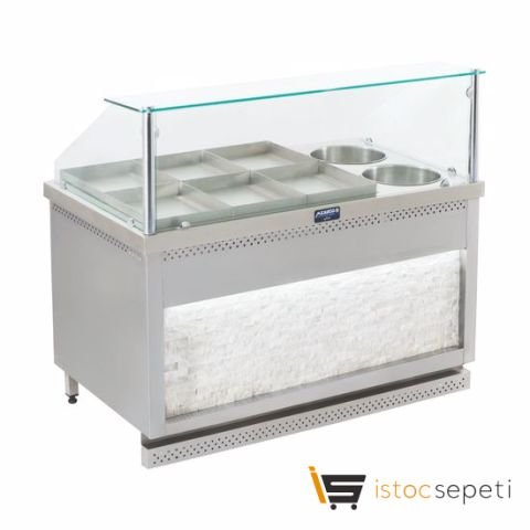 Görkem 6+2 Doğalgazlı Sulu Yemek Tezgahı (Tepsili)