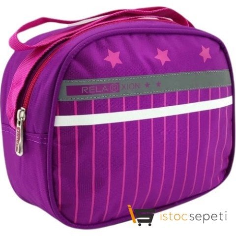 Relaxion Mor Desenli Ilkokul ve Beslenme Çantası 1320-3