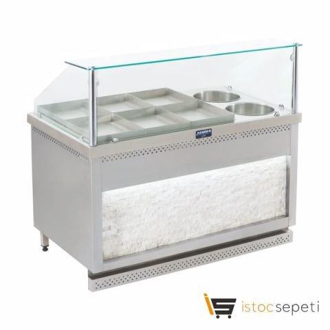 Görkem 8+2 Doğalgazlı Sulu Yemek Tezgahı (Tepsili)