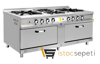 Karacasan Fırınlı Kuzine 8 Gözlü Doğalgazlı