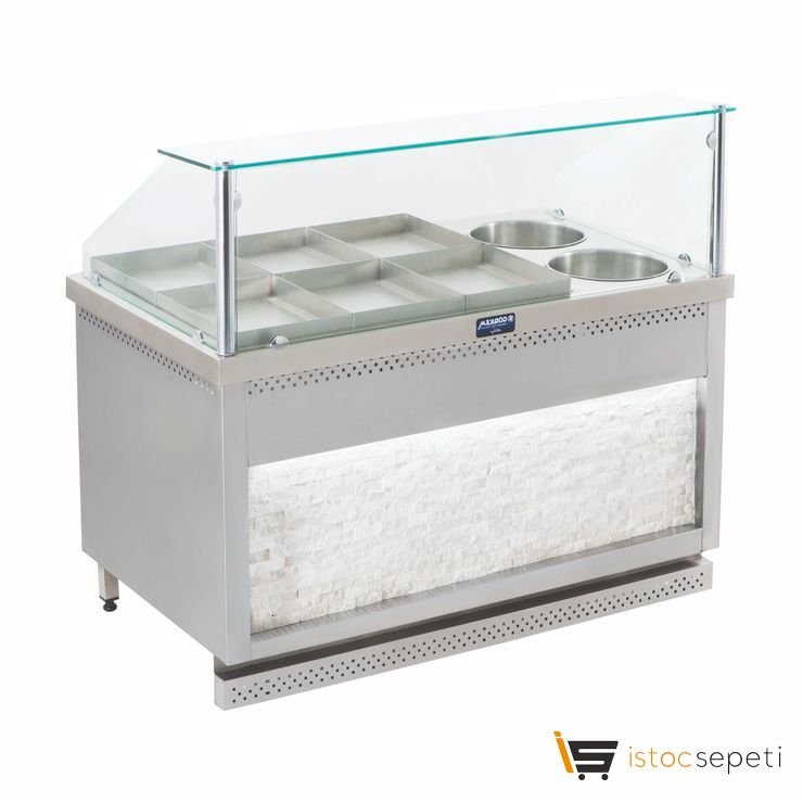 Görkem 10+4 Doğalgazlı Sulu Yemek Tezgahı (Tepsili)