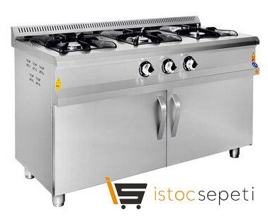 Karacasan Fırınlı Kuzine 3 Gözlü Doğalgazlı