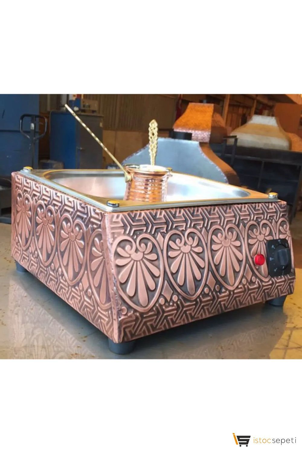 Bakır Kumda Kahve Makinesi