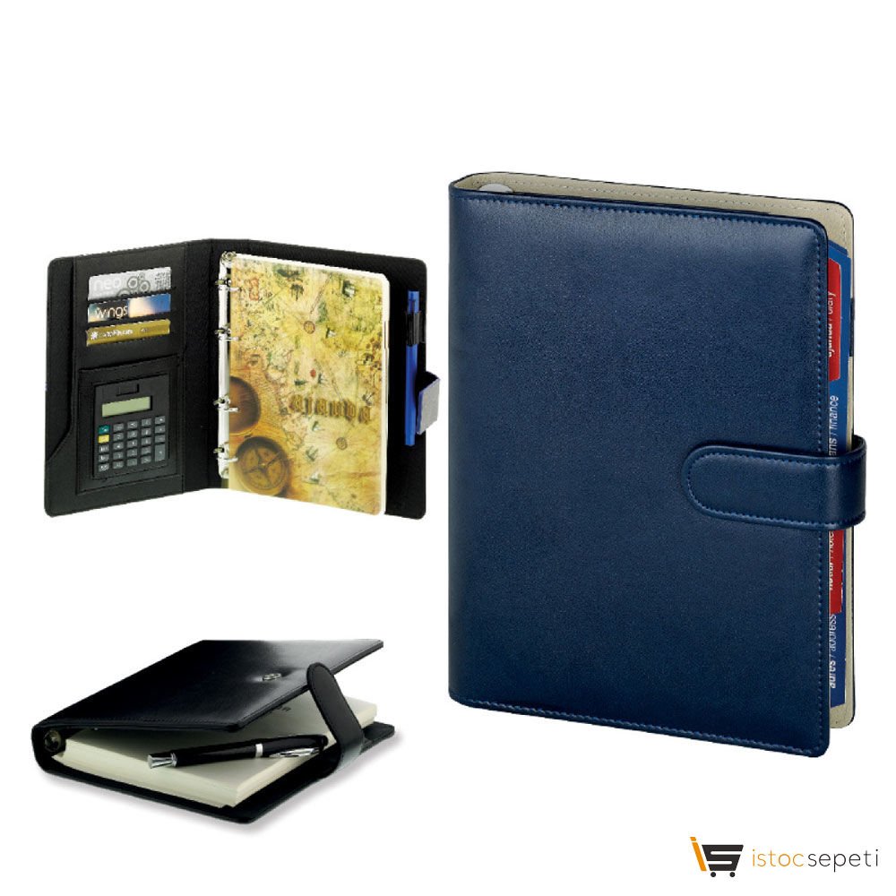 Lacivert Termo Deri̇ Organizer Ebat: 17 x 23 cm Promosyon