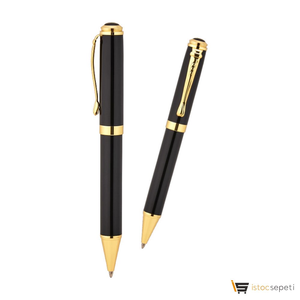 Siyah Metal Tükenmez Kalem Promosyon