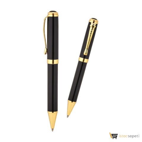 Siyah Metal Tükenmez Kalem Promosyon