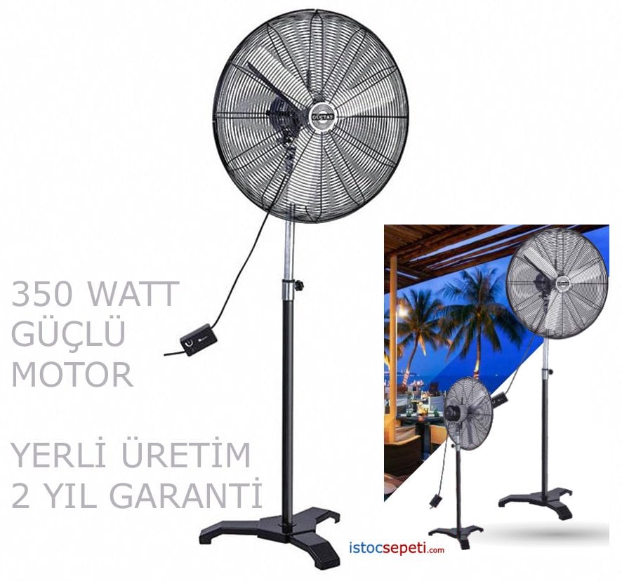 Endüstriyel Vantilatör 350 Watt Güçlü Motor 75 cm Ayaklı
