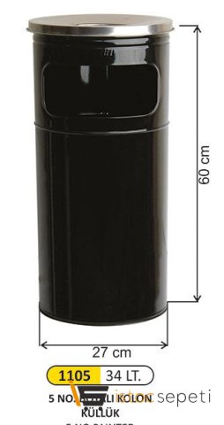 Arı Metal 1105 Kolon Küllük Boyalı 34 L 5 No