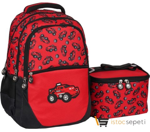 Relaxion Iki Renkli Ilköğretim Sırt Çantası ve Beslenme Çantası