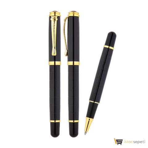 Siyah Metal Roller Kalem Promosyon