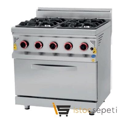 Karacasan 900 Seri Fırınlı Ocak Kuzine 800x900x850 mm Gazlı