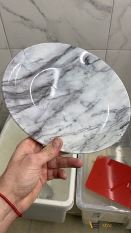 17cm Diplomat Servis / Gri Mermer