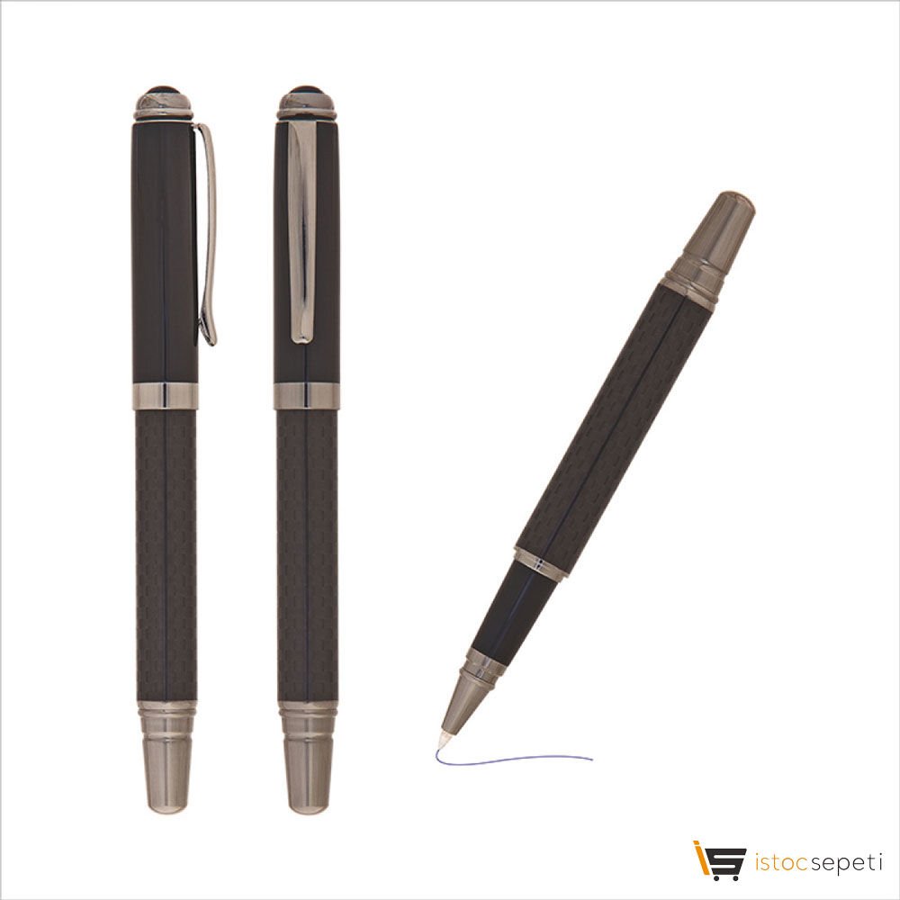 Siyah Metal Roller Kalem Promosyon