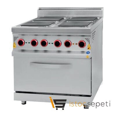 Karacasan 900 Seri Fırınlı Ocak Kuzine 800x900x850 mm Elektrikli