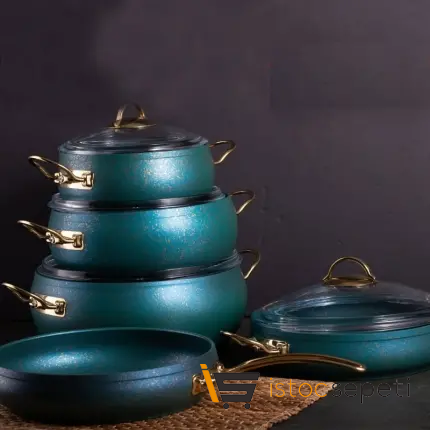 9 Parça Green Güveç Tencere Seti